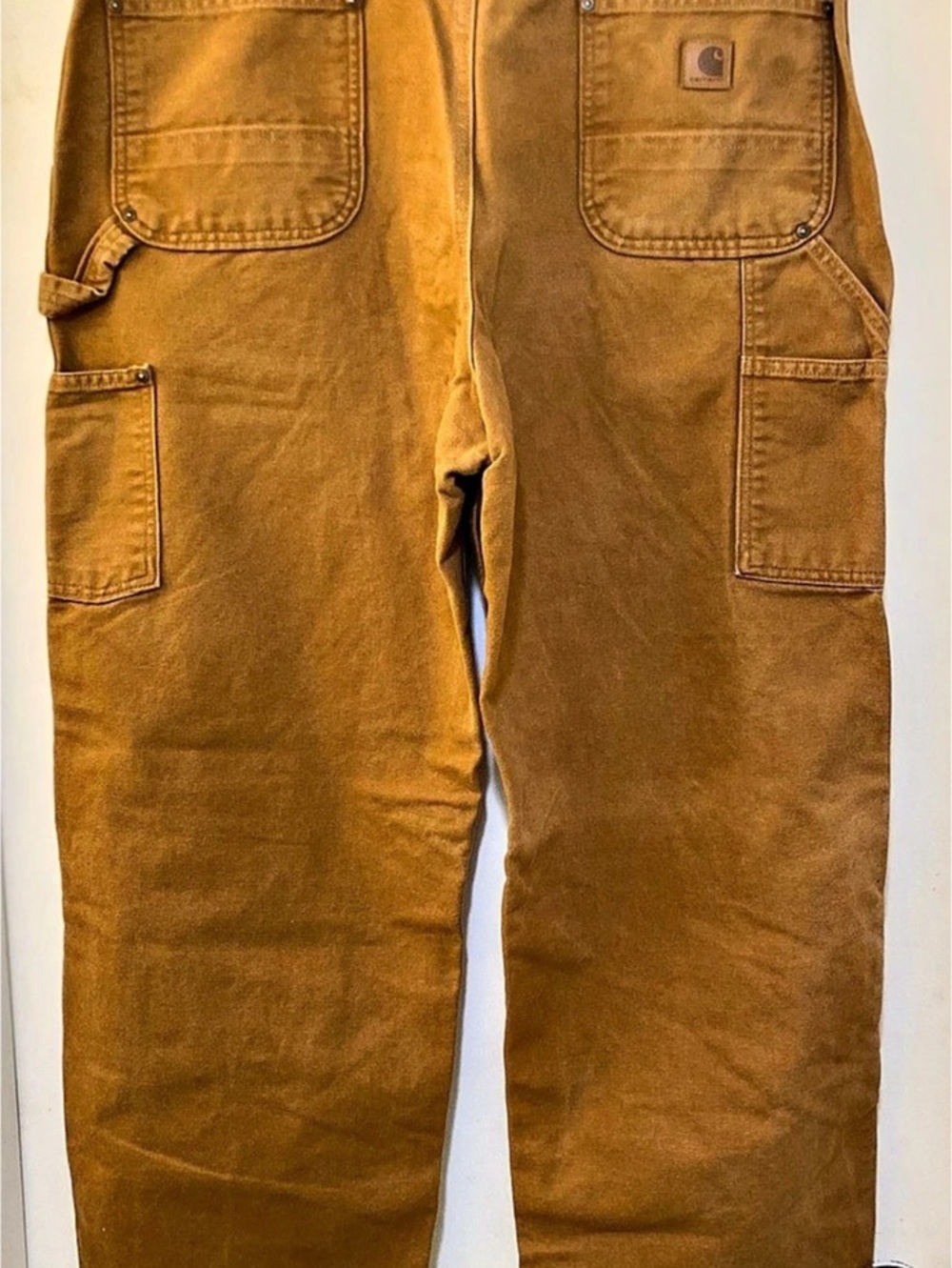 Carhartt B01 Loose Fit Firm Duck Double-Front Utility Work Pant B01 Men's Brown